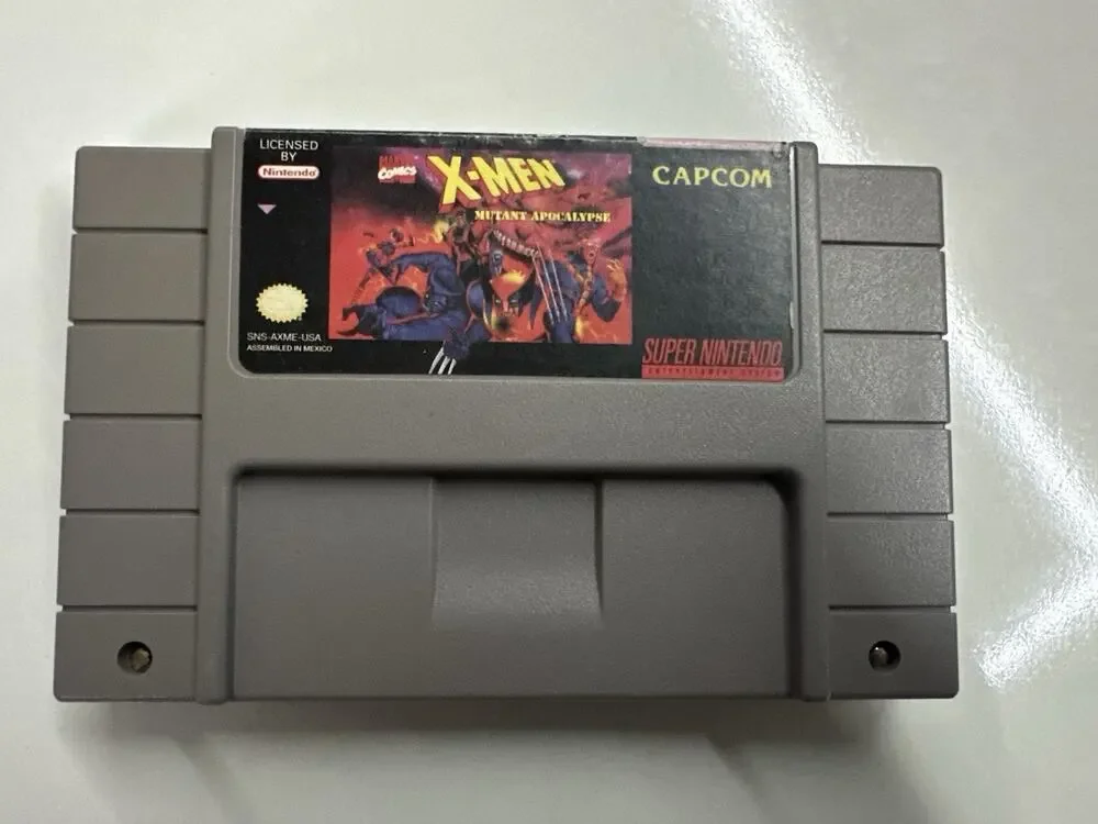 X-Men Mutant Apocalypse Super Nintendo SNES Retro Vintage Gaming Fast Shipping